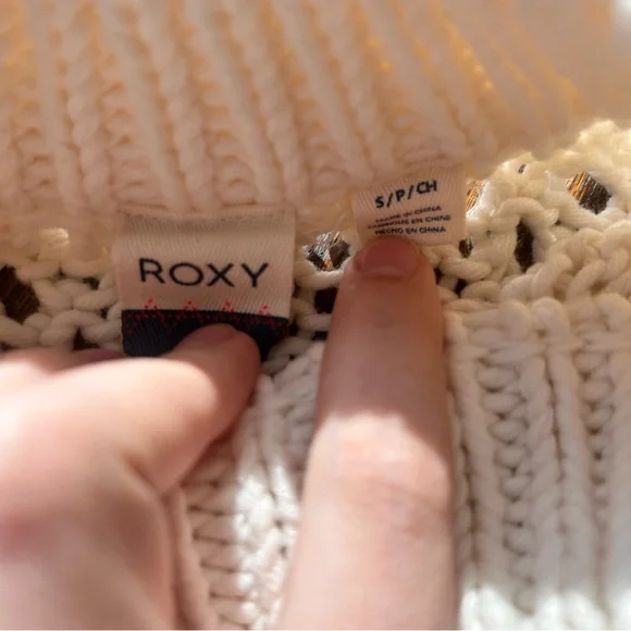 Roxy Cream Sleeveless Knit Sweater - Picture 2 of 7